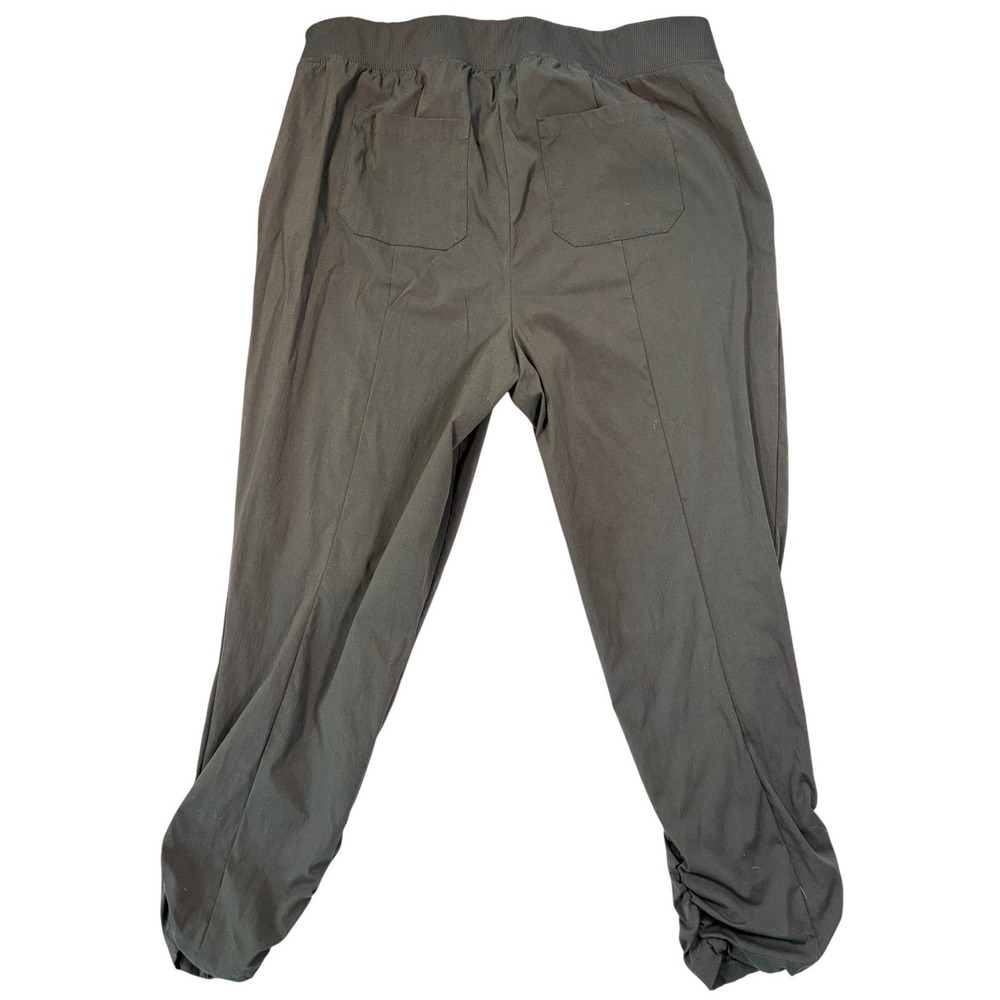 Torrid Happy Camper Black Nylon Ruched Jogger Pants Size 1 40755068 - Picture 2 of 8